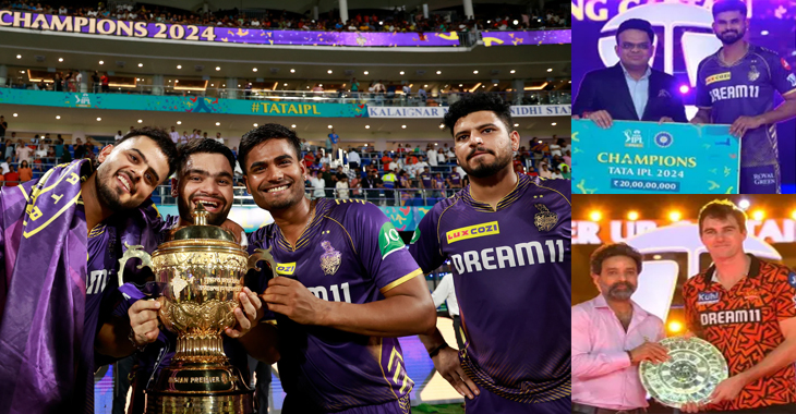  IPL 2024: KKR wins third title, defeating SRH by eight wickets in the final