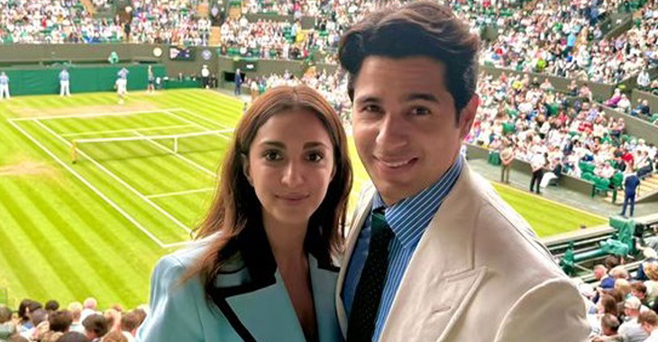 Sidharth finds it strange and unique to watch Wimbledon with his “partner in crime,” Kiara