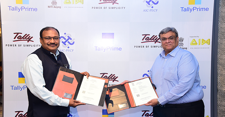 Tally Solutions signs MoU with AIC - Pondicherry Engineering College Foundation to support the start-up ecosystem