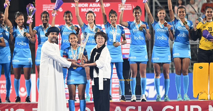 Women's Junior Asia Cup: India defeats China in a penalty shootout to win the title