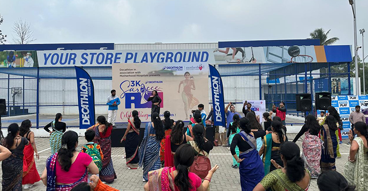 Motherhood Hospitals Collaborates with Decathlon to Celebrate the 3K Saree Run